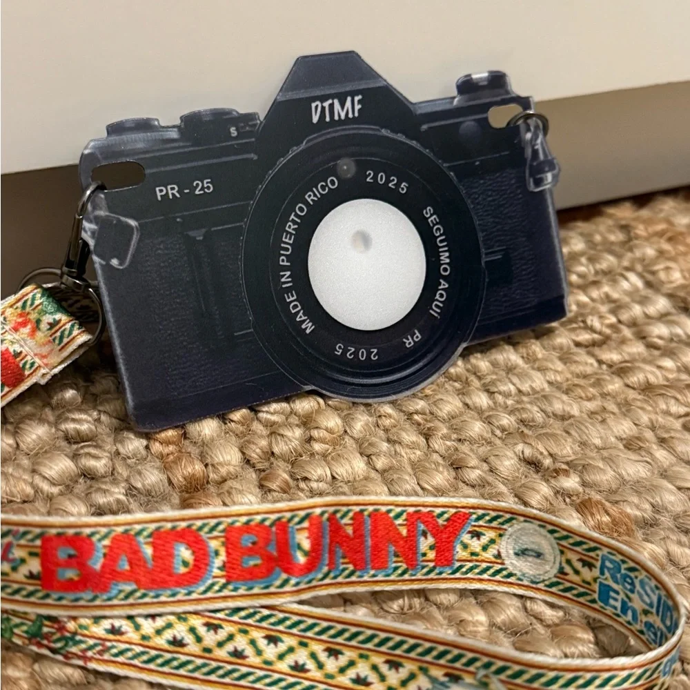 Bad Bunny DTMF Puerto Rico Concert Memorabilia Camera & Lanyard